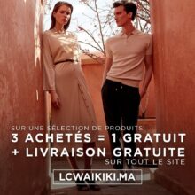Offre en ligne LC Waikiki Maroc 3 Achetés = 1 Gratuit + livraison gratuite