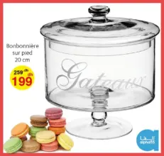 Soldes Alpha55 Bonbonnière sur pied 20cm 199Dhs au lieu de 259Dhs