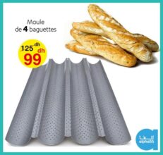 Soldes Alpha55 Moule de 4 baguettes 99Dhs au lieu de 125Dhs