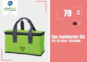 Promo Aswak Assalam Sac isotherme 15L 79Dhs au lieu de 99Dhs