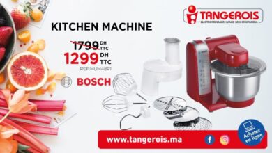 Promo Tangerois Electro Kitchen machine Bosch 1299Dhs au lieu de 1799Dhs