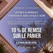 Offres Surprises LC Waikiki Maroc 10% de remise entre 21h et 9h pendant le Ramadan