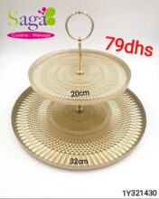 Offre Stay at Home Saga Cuisine Présentoir à gâteaux 2 étages à 79Dhs