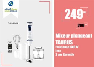 Promo Aswak Assalam Mixeur plongeant TAURUS 249Dhs au lieu de 299Dhs