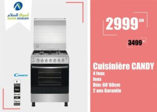 Soldes Aswak Assalam Cuisinière CANDY 2999Dhs au lieu de 3499Dhs
