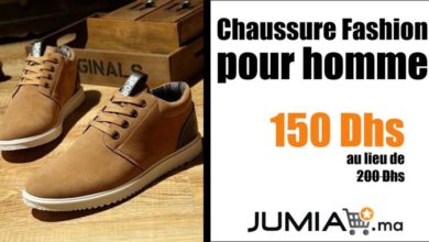 Promo Jumia Chaussure Fashion pour homme 150Dhs au lieu de 200Dhs