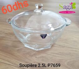 Offre Stay at home chez Saga Cuisine Soupière en verre 2.5L LUMINARC 60Dhs