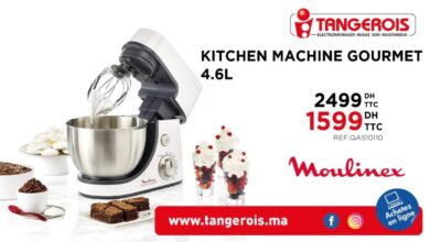 Promo Tangerois Electro Kitchen machine Gourmet Moulinex 1599Dhs au lieu de 2499Dhs
