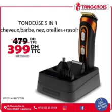 Soldes Tangerois Tondeuse 5 in 1 ROWENTA 339Dhs au lieu de 479Dhs