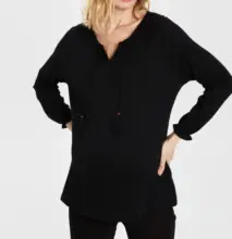 Nouveau chez LC Waikiki Maroc T-Shirt pour femme noir 119Dhs