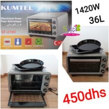 Offre Stay at home chez Saga Cuisine Four électrique 36L KUMTEL 450Dhs