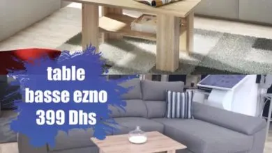 Promo Azura Home TABLE BASSE EZNO 399Dhs au lieu de 665Dhs