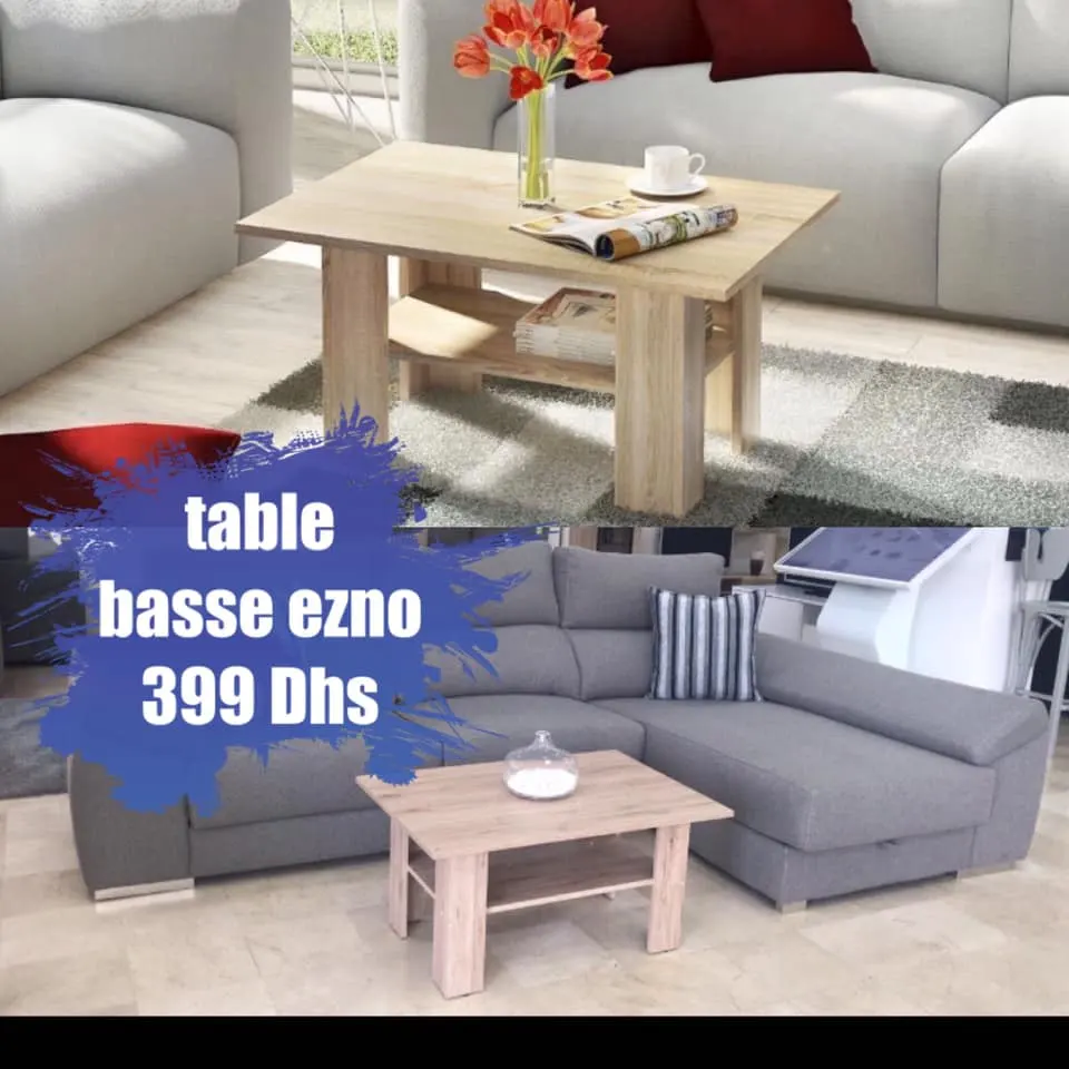 Promo Azura Home TABLE BASSE EZNO 399Dhs au lieu de 665Dhs