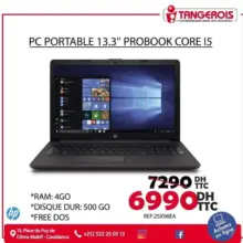 Promo Electroplanet Probook HP i5 Free Dos 6990Dhs au lieu de 7290Dhs