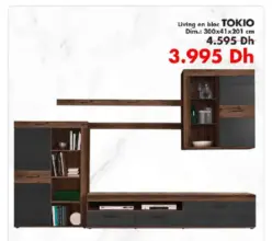 Soldes Kitea Living en bloc TOKIO 3995Dhs au lieu de 4595Dhs