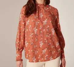 Nouveau chez LC Waikiki Maroc Blouse Orange pour femme 149Dhs