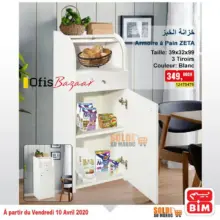 Super Offre Bim Maroc خزانة الخبز Armoire à pain ZETA 399Dhs