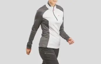 Solde Décathlon Maroc Polaire De Randonnée Montagne Femme MH500 Beige QUECHUA 89Dhs au lieu de 109Dhs