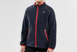 Promo Decathon Maroc Veste Polaire Randonnée Enfant MH150 Bleu Marine QUECHUA 119Dhs au lieu de 139Dhs