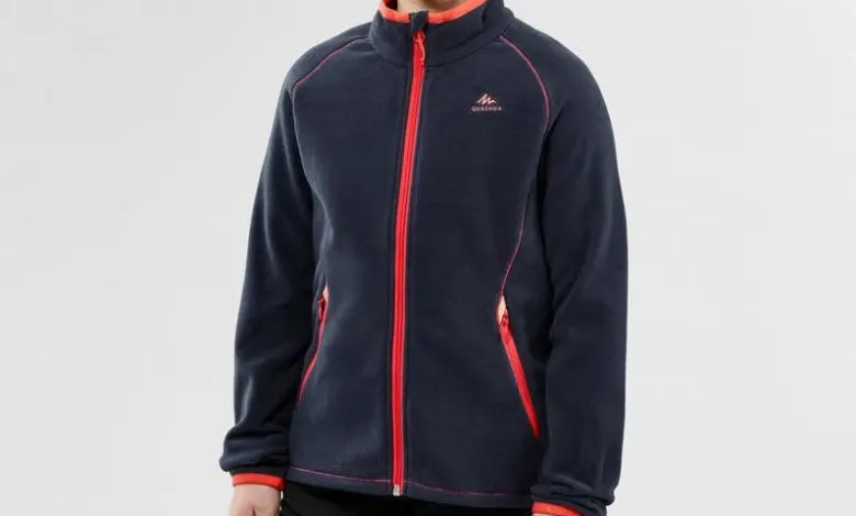 Promo Decathon Maroc Veste Polaire Randonnée Enfant MH150 Bleu Marine QUECHUA 119Dhs au lieu de 139Dhs