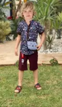 Offre de l'3ide Gorena Ensemble Fleuri pour garçon + Sac 239Dhs