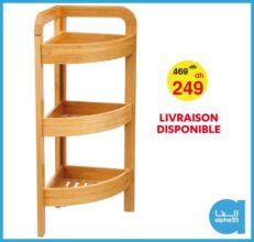 Soldes Alpha55 Meuble coin en bois pour salle de bain 249Dhs au lieu de 469Dhs
