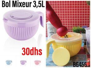 Nouveayu chez Saga Cuisine Bil mixeur 1.5L Divers Coloris 30Dhs