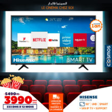 Offre Spéciale Cosmos Electro Le Cinéma chez soi Smart TV à partir 3990Dhs