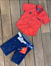 Offre de l'3ide Gorena Chemise + Short + Ceinture + Porte-clé 245Dhs