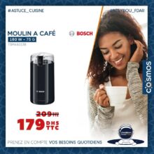 Offre Spéciale Cosmos Electro Moulin à café à partir 179Dhs