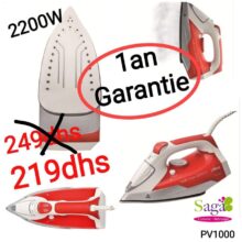 Soldes Saga Cuisine Fer à repasser UFESA Activa 219Dhs au lieu de 249Dhs