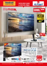 Catalogue Bim Maroc Spéciale Smart TV 4K 65° LIFEMAXX à 5999Dhs