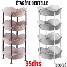Offre chez Saga Cuisine Étagère dentelle de cuisine divers coloris à 95Dhs