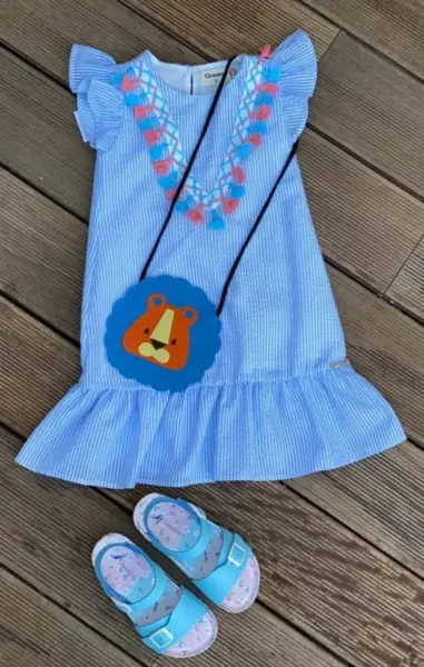 Offre de l'3ide chez Gorena ROBE + SAC À MAIN ( SANS SANDALES ) à 209Dhs