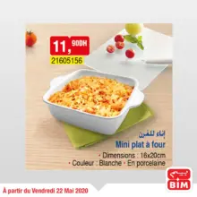 Offre déja Disponible chez magasin Bim Maroc Mini plat à four à 11.90Dhs