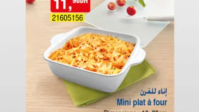Offre déja Disponible chez magasin Bim Maroc Mini plat à four à 11.90Dhs