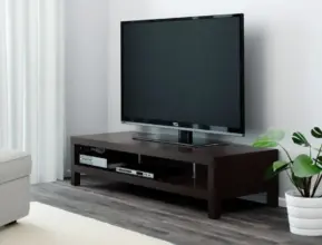 Offre Exceptionnel Ikea Maroc Banc TV LACK brun noir 149x55x35cm 649Dhs