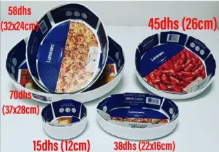 Offre Saga Cuisine Moule à four divers dimension LUMINARC à partir de 15Dhs