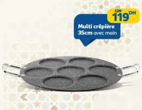 Soldes Marjane Multi crêpière 35cm avec mai 119Dhs au lieu de 139Dhs