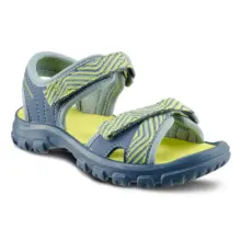 Offre de l'3ide Decathlon Sandales De Randonnée Bleues Jaunes pour enfant 109Dhs