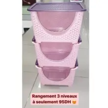 Offre chez Saga Cuisine Rangement 3 niveaux à 95Dhs