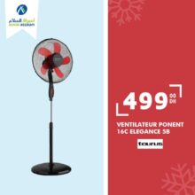 Offre Fraîcheur d'été chez Aswak Assalam divers types de Ventilateurs à partir de 499Dhs