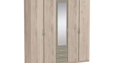 Prix spécial chez Kitea Armoire Georgia 5 portes à 3590Dhs au lieu de 4990Dhs