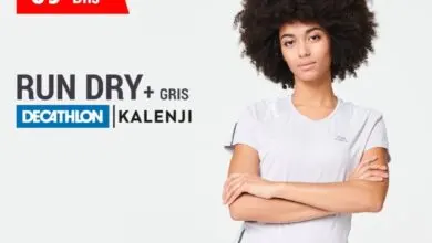 Soldes chez Decathlon T-Shirt Jogging pour femme Gris clair 69Dhs au lieu de 89Dhs