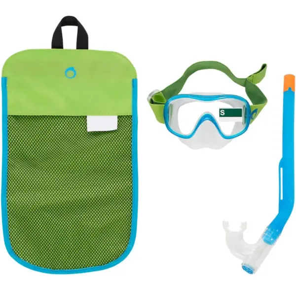 Soldes Decathlon Kit Masque Tuba Vert/Rouge Pour Enfants SUBEA 129Dhs au lieu de 149Dhs