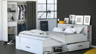 Prix Spéciale chez Kitea Lit POCKET 140x190cm à 2350Dhs au lieu de 2850Dhs