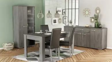 Prix spécial chez Kitea Table à manger SANTOS 1295Dhs au lieu de 1695Dhs