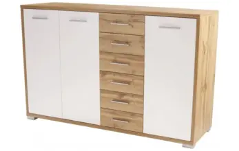 Prix Spéciale chez Kitea Commode Q BIG 3 portes 6 tiroirs à 2999Dhs au lieu de 3699Dhs