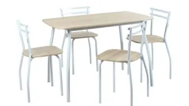 Promo chez kitea Set table + 4 Chaises RICK 995Dhs au lieu de 1450Dhs
