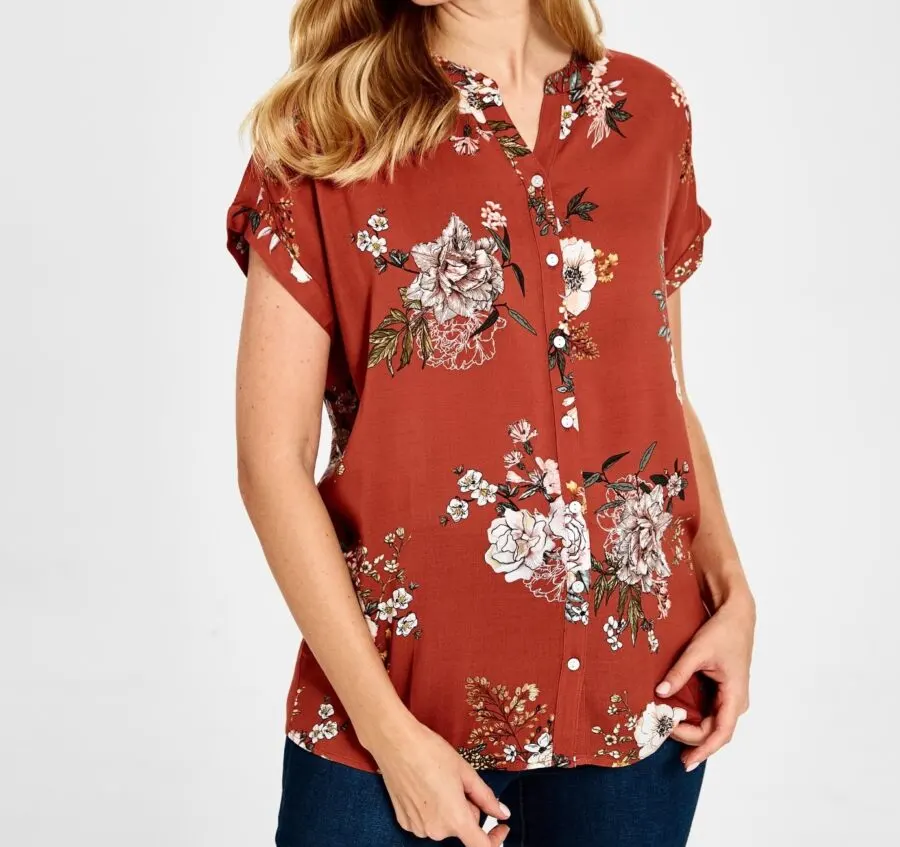 Soldes LC Waikiki Maroc Chemise imprimé pour femme 79Dhs au lieu de 99Dhs